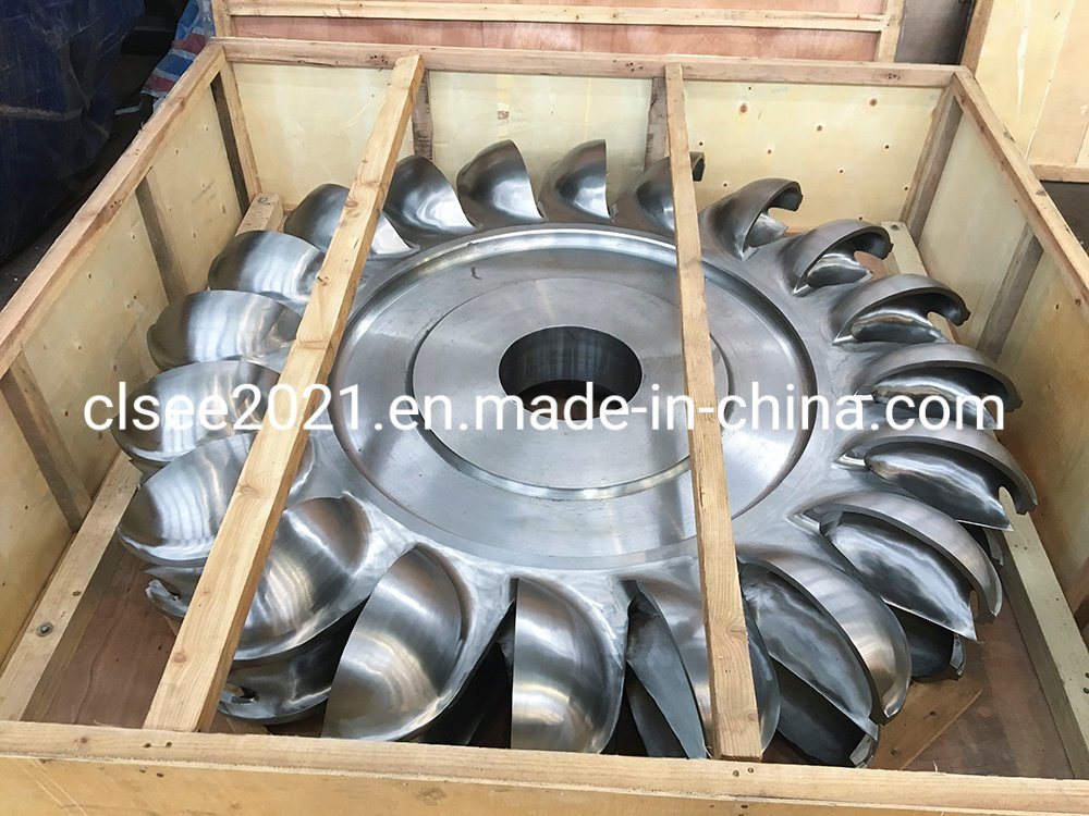 High Efficiency Pelton Turbine Runner Manufacturing for Water Plant